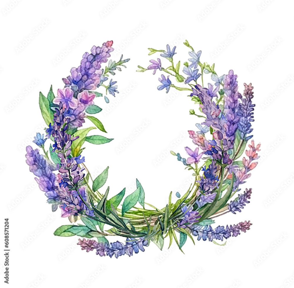wreath of lavender wreath of lavender