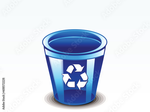 abstract glossy recycebin vector illustration