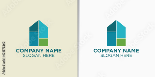 simple home logo design vector, building logo template