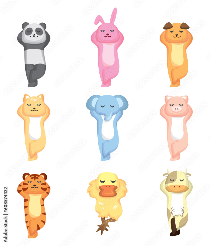 Fototapeta premium cartoon animal set