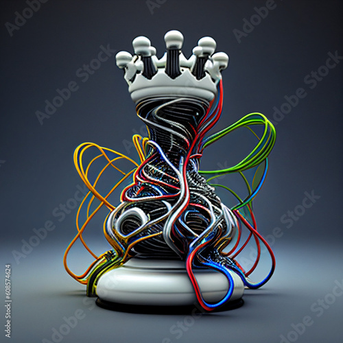 AI generative objects made of electric wires