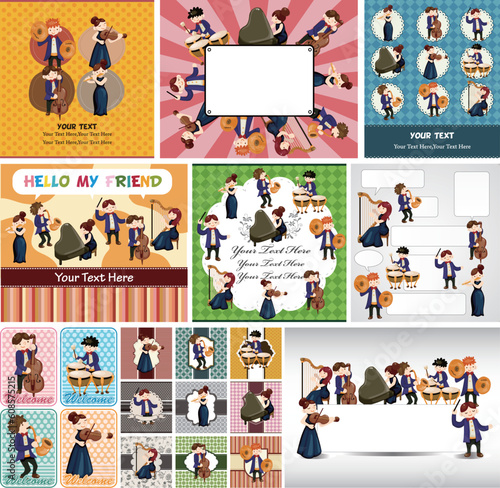 orchestra music player card