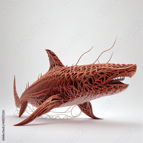 AI generative objects made in copper