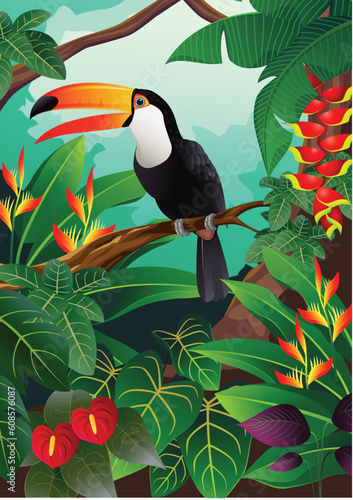 Toucan Bird illustration