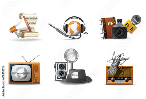 Journalism and press icons