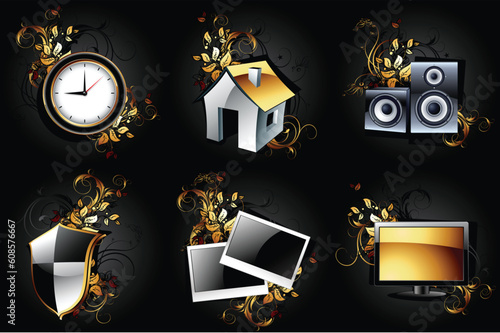 web icons high detailed set, this illustration may be useful as designer work