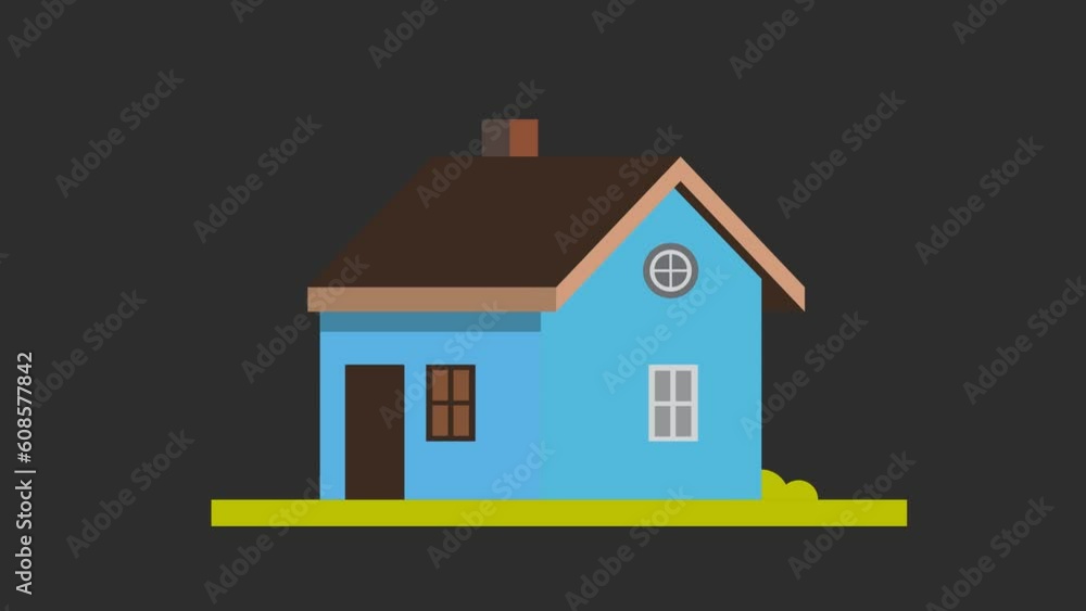 2D simple house animation in 4K 25FPS ProRes. Conceptual clip boosting house sales and real estate. Profit, investment, money.
2D simple house animation in 4K 25FPS ProRes. Conceptual clip boosting house sales and real estate. Profit, investment, money.