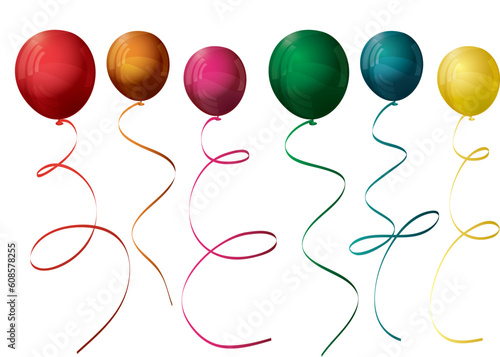 Colorful balloons. Vector illustration eps10