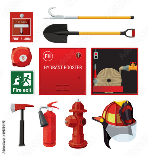 Set of firefighting equipment