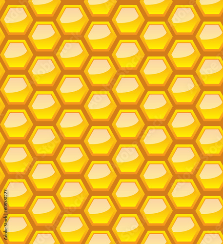 Seamless honeycomb pattern, vector illustration, eps10, 3 layers