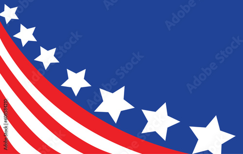 USA flag in style vector