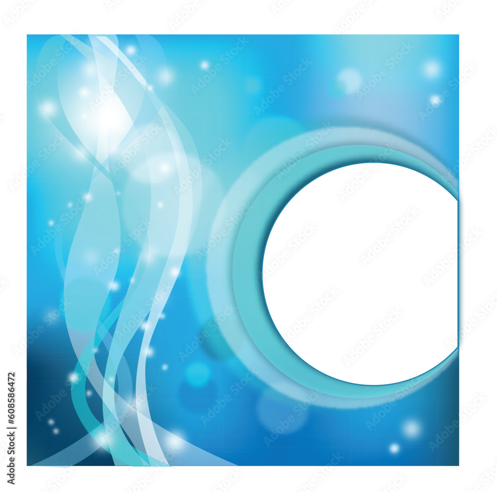 Illustration vector abstract modern background, blue and white