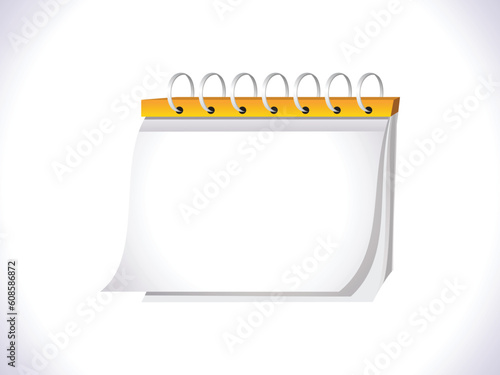 abstract blank calender icon vector illustration