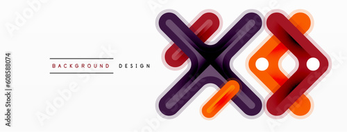 Cross line background minimal geometric template. Design for wallpaper, banner, background, landing page, wall art, invitation, prints, posters