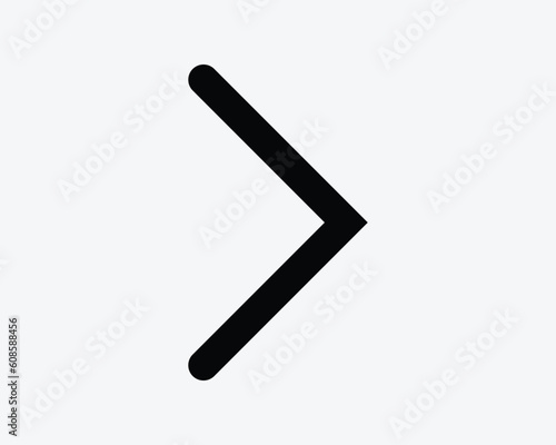 More Than Icon. Arrow Right Side Math Mathematics Skip Next Forward Traffic Road Sign Symbol Black Artwork Graphic Illustration Clipart EPS Vector
