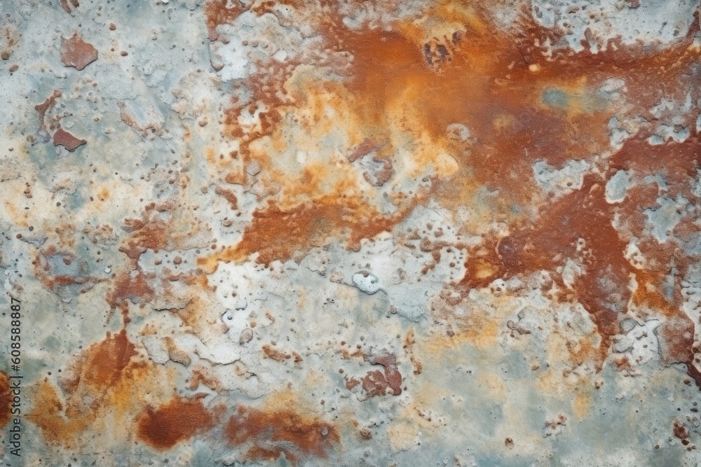 Rust of metals. Corrosive Rust on old iron white. Generative AI Rust of metals. Corrosive Rust on old iron white. Generative AI