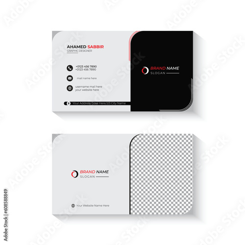 Modern business card template design