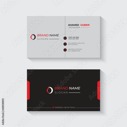 Modern business card template design