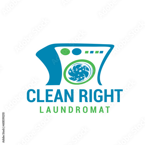 laundry logo design vector ideas