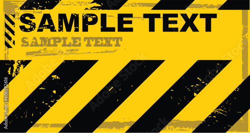 the vector dirty orange danger banner with text
