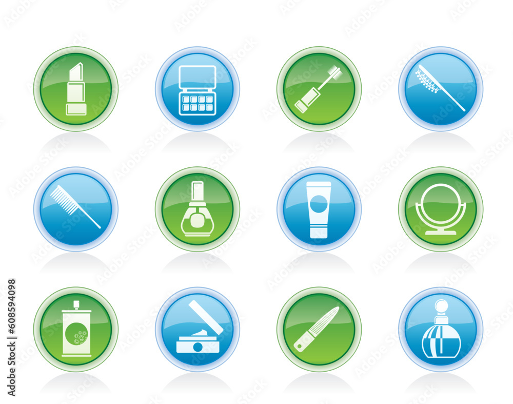 beauty, cosmetic and make-up icons - vector icon set beauty, cosmetic and make-up icons - vector icon set