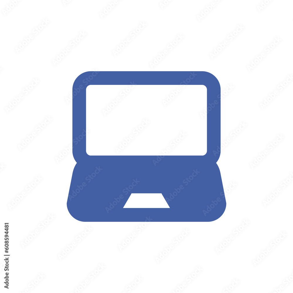 Laptop icon vector. Mail flat style isolated on a white background - stock vector. Laptop icon vector. Mail flat style isolated on a white background - stock vector.