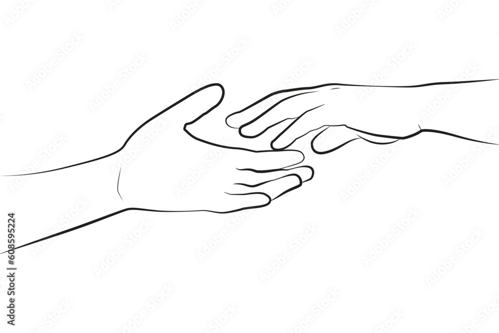 two hands gesture coming together two hands gesture coming together