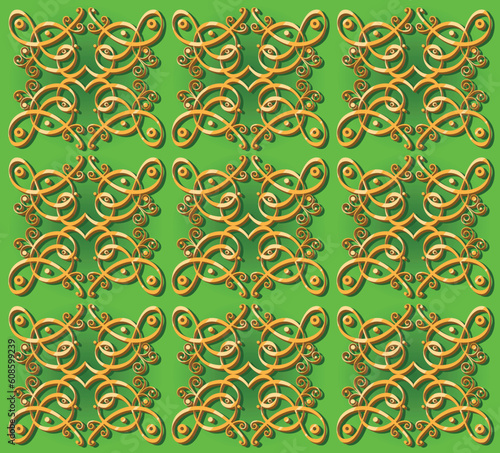 Seamless vintage oriental background decorative design for wallpaper, paper, textile