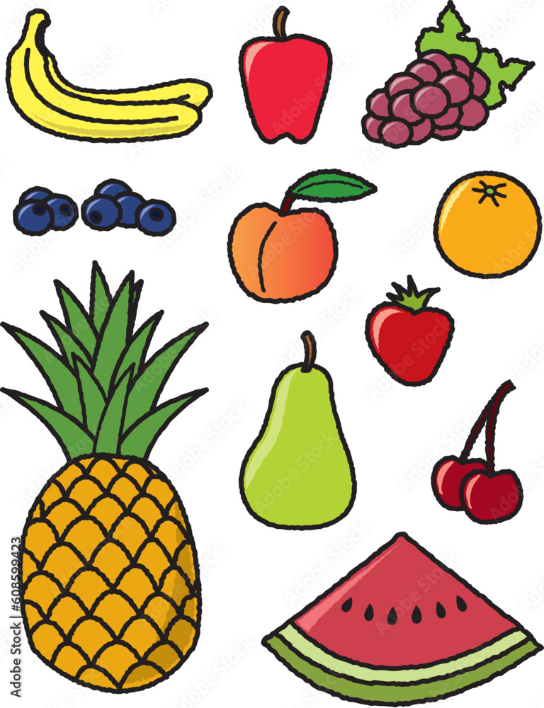 Eleven healthy fruits that are common throughout much of the world. Eleven healthy fruits that are common throughout much of the world.