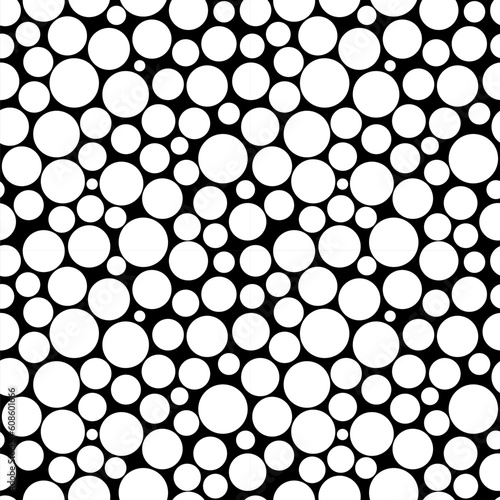Black and White Bubble background. Illustration for design