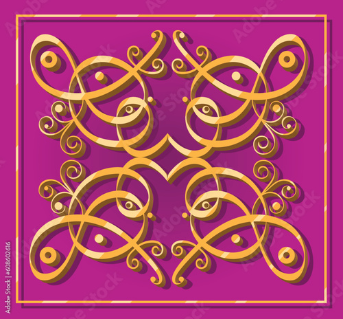 decorative oriental element for backgrounds wallpapers icons or designs