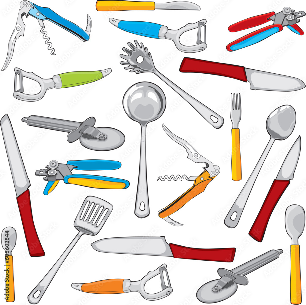 fully editable vector illustration kitchen items fully editable vector illustration kitchen items