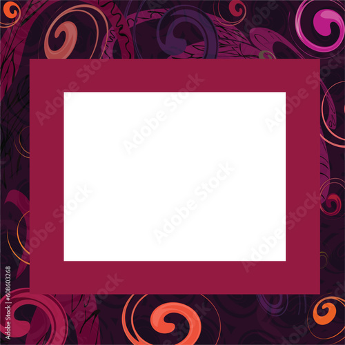 Abstract frame, vector, illustration
