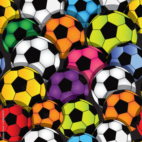 Vector seamless soccer texture. Football wallpaper. Sport background. © Designpics