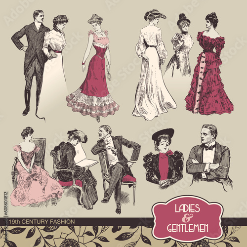 Vector illustration - vintage fashion