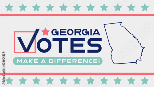 Georgia Votes Banner Template
