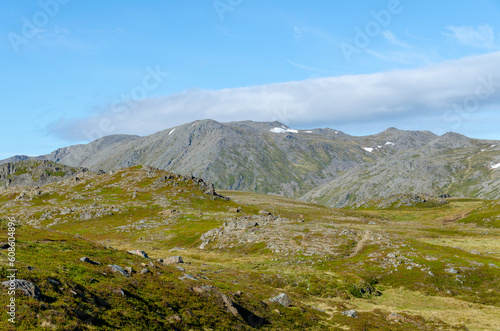 The beautiful nature by Falkberg Bay on Mageroya Island in Northern Norway