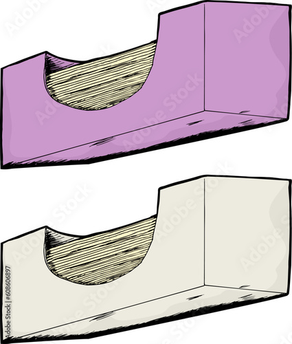 Worms eye view of unbranded generic facial tissue boxes