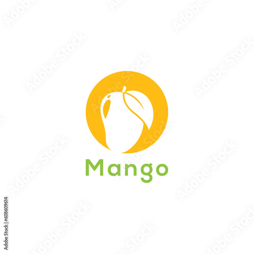 mango logo design vector templet,