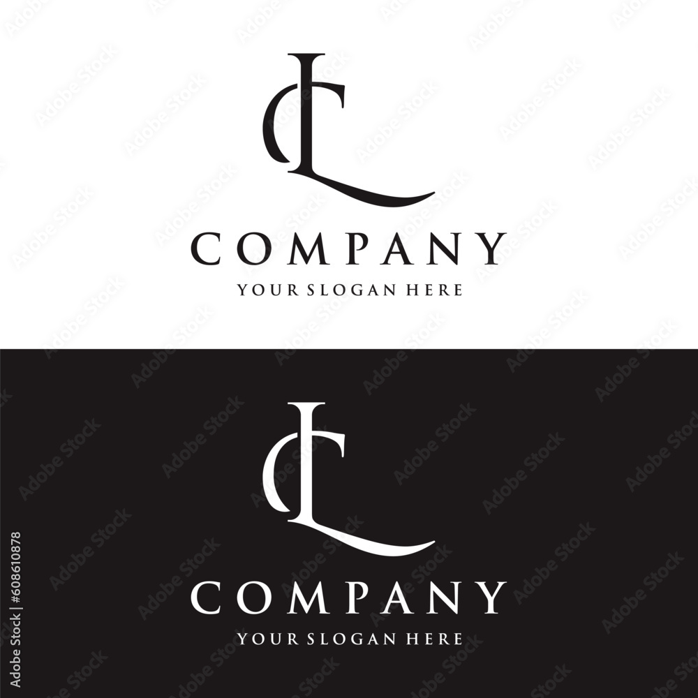 Luxury and modern monogram Initial Letter CL , LC , L , C monogram Logo design.Logo for business, business card or identity and company. Luxury and modern monogram Initial Letter CL , LC , L , C monogram Logo design.Logo for business, business card or identity and company.