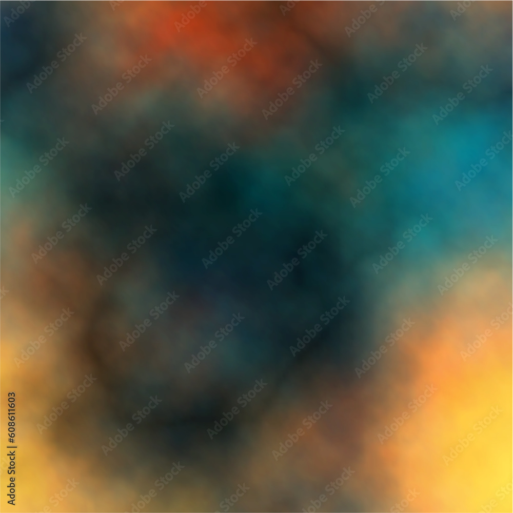Editable vector colorful smokey background made using a gradient mesh