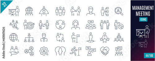 Best collection management line icons. Organized Group, Coworkers