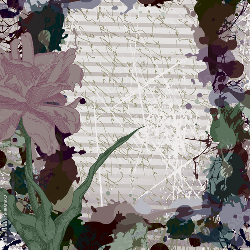 abstract floral background, this illustration may be useful as designer work