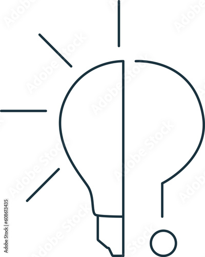 Solution icon. Monochrome simple sign from idea collection. Solution icon for logo, templates, web design and infographics.