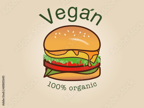 Vegan vegetarian burger 100  organic 