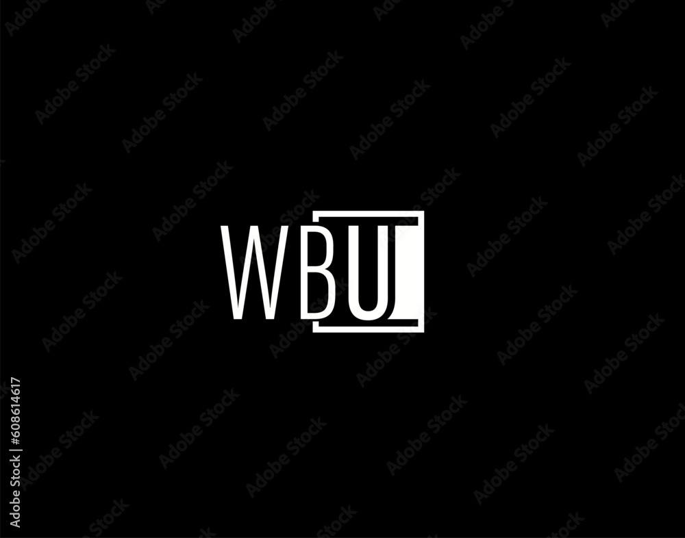 WBU Logo and Graphics Design, Modern and Sleek Vector Art and Icons isolated on black background WBU Logo and Graphics Design, Modern and Sleek Vector Art and Icons isolated on black background