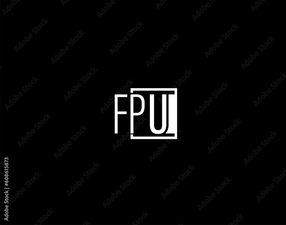 FPU Logo and Graphics Design, Modern and Sleek Vector Art and Icons isolated on black background FPU Logo and Graphics Design, Modern and Sleek Vector Art and Icons isolated on black background