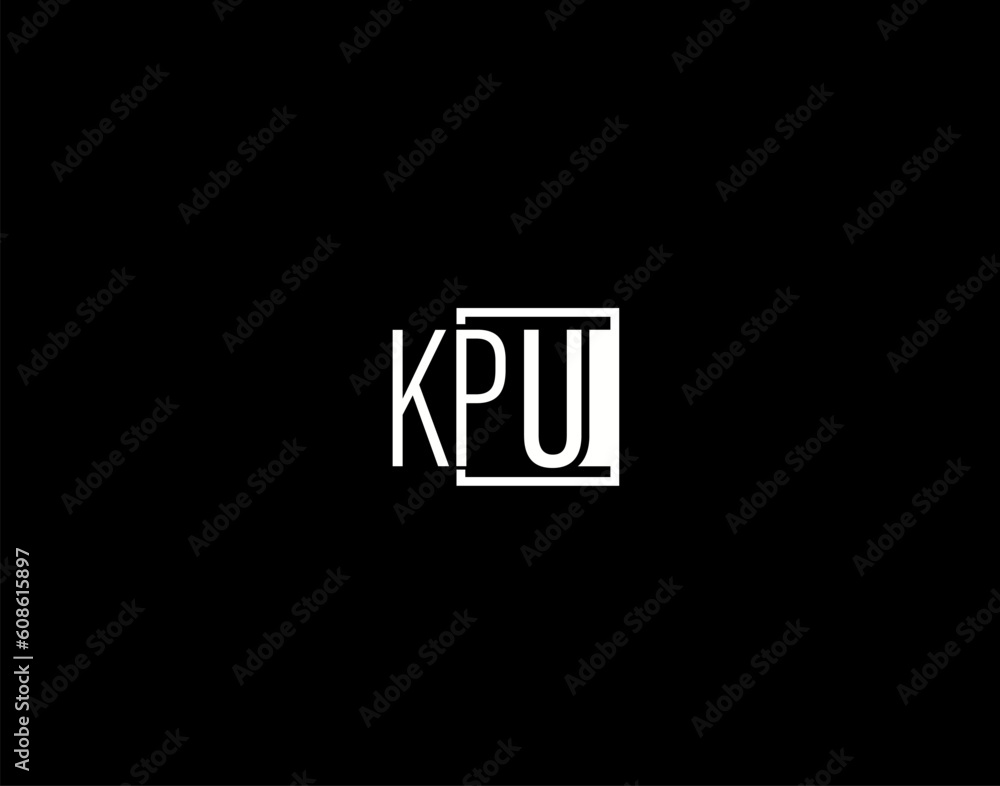KPU Logo and Graphics Design, Modern and Sleek Vector Art and Icons isolated on black background KPU Logo and Graphics Design, Modern and Sleek Vector Art and Icons isolated on black background