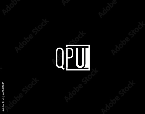 Free Download QPU Logo and Graphics Design, Modern and Sleek Vector Art and Icons isolated on black background - GFXLoad