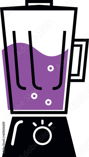 Kitchen blender isolated on white. Vector